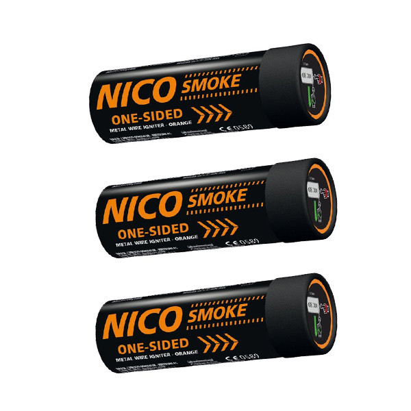 Nico Smoke Wire Pull Rauchgranate Orange 3er Set
