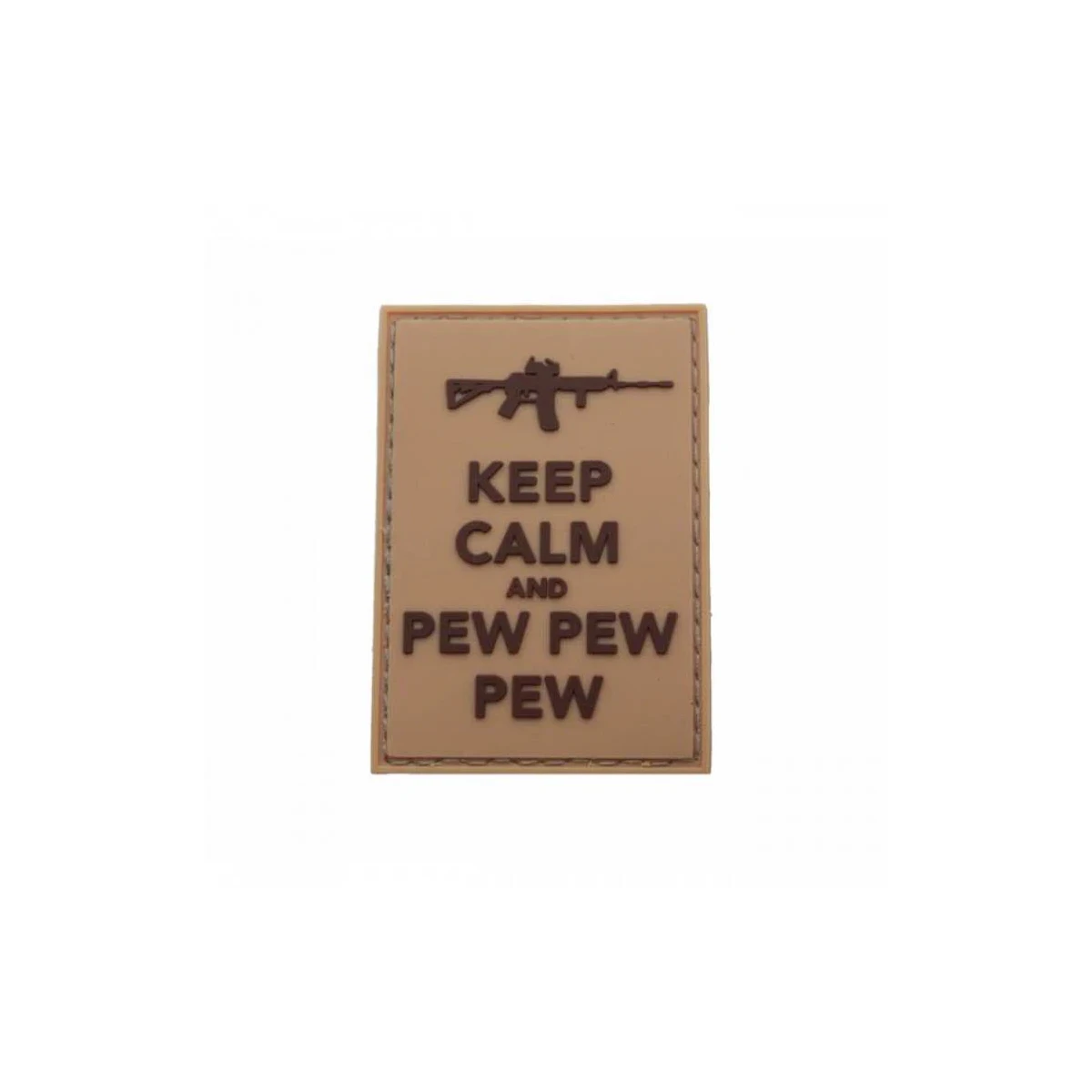 Pitchfork Keep Calm Pew Patch - Tan
