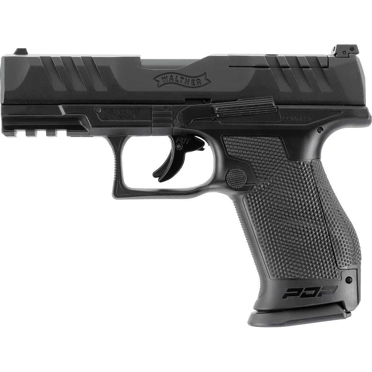 Walther PDP T4E schwarz, Compact 4" Kal..43, 8 Schuss, 
