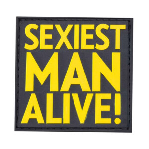 JTG Sexiest Man Alive Rubber Patch Yellow