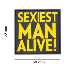 JTG Sexiest Man Alive Rubber Patch Yellow