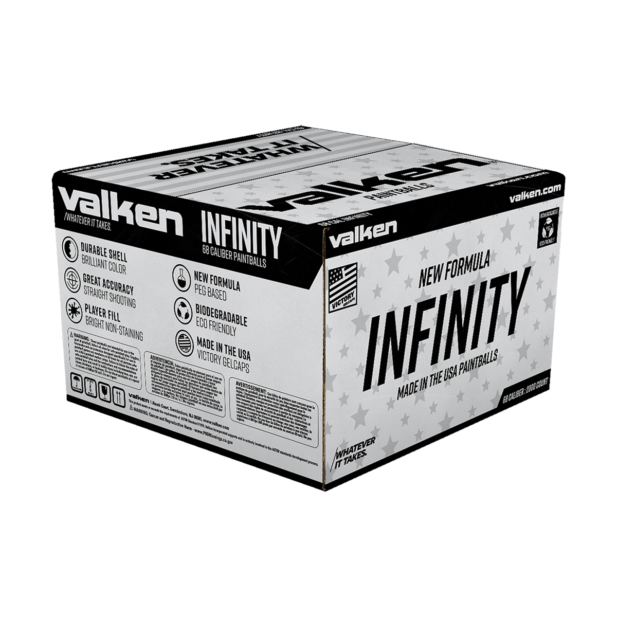 Valken Infinity Paintballs Pink with Yel box