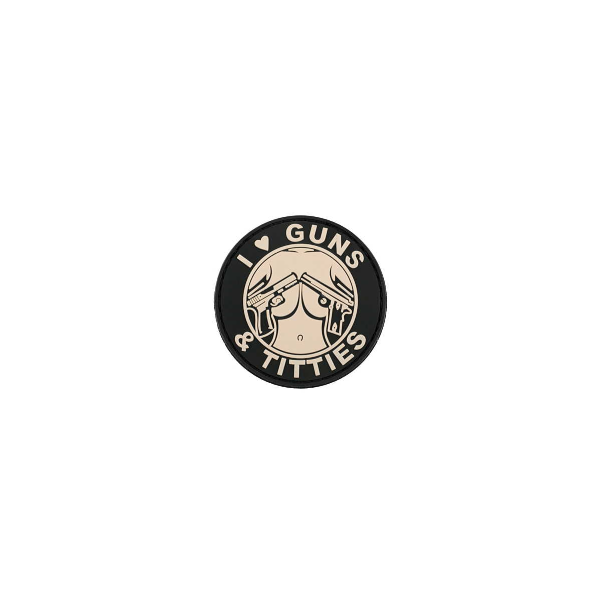 GUNS & TITTIES PVC Patch PINK  [8FIELDS]