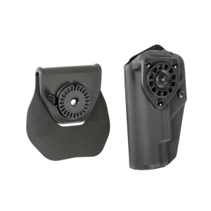 Quick Attachment Kydex G17 Holster - Black [BLUETAC]