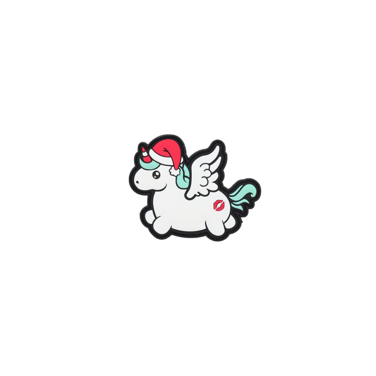 Christmas Unicorn Rubber Patch