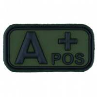 Bloodtype Rubber Patch A Pos Forest