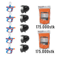 Field Gel Blaster Markierer Rot/Blau - 5er Set