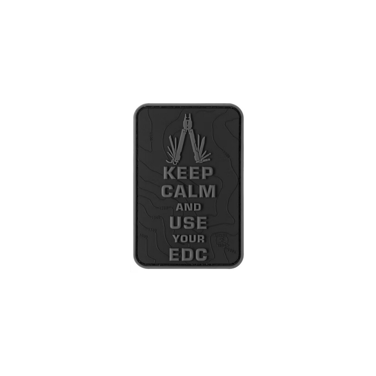 JTG Keep Calm EDC Rubber Patch Blackops