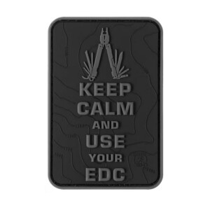 JTG Keep Calm EDC Rubber Patch Blackops