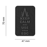 JTG Keep Calm EDC Rubber Patch Blackops
