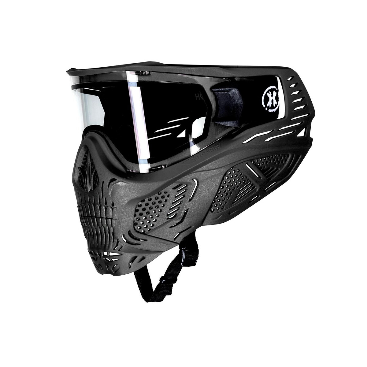 Paintball Maske HK Army HSTL Skull Thermal, Schwarz/Klar