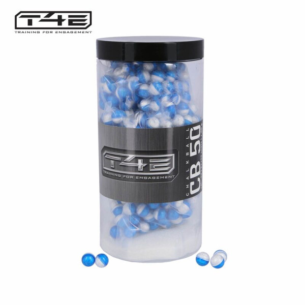 T4E CB 50 Kreidekugeln cal..50, 2x250er, Blau, 0,95g